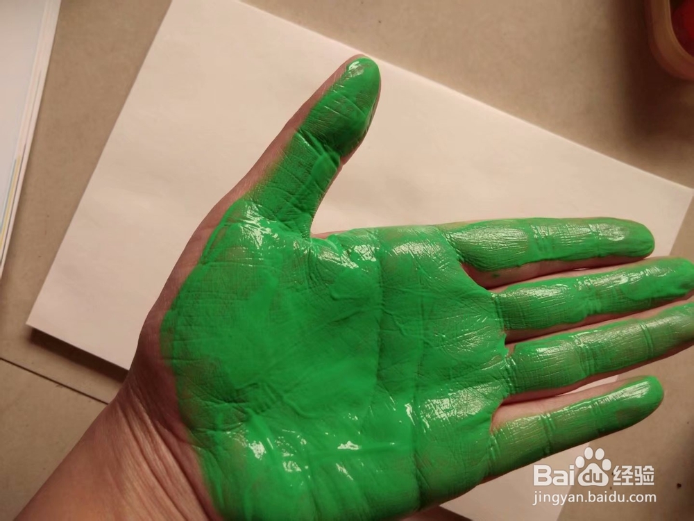 创意手指画——鸭子