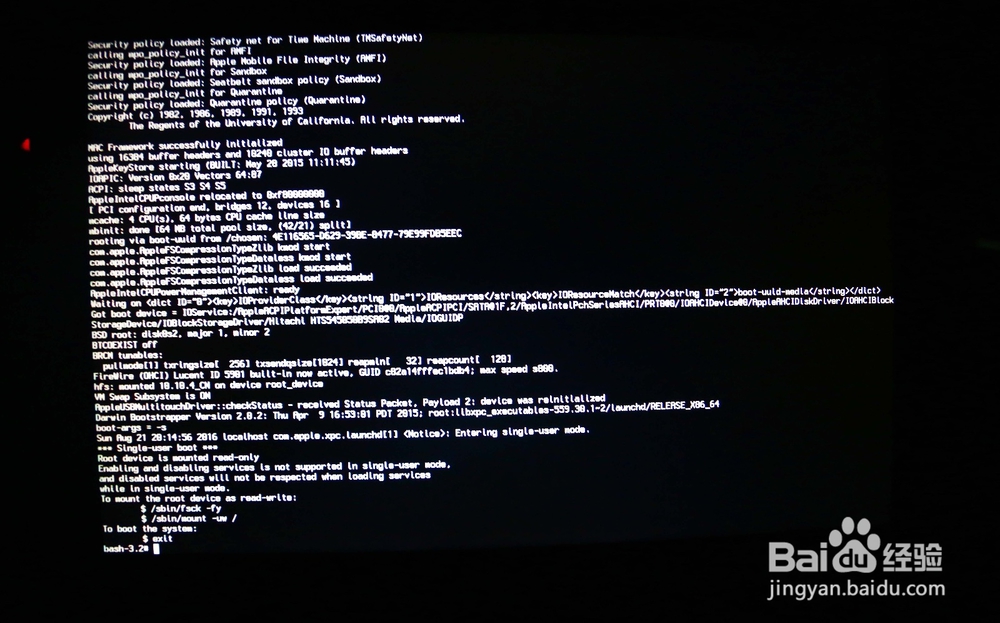 macbook 管理员账户意外丢失/锁死/忘记密码
