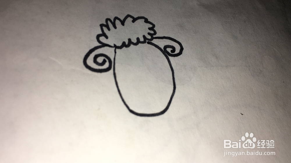 山羊儿童简笔画教程