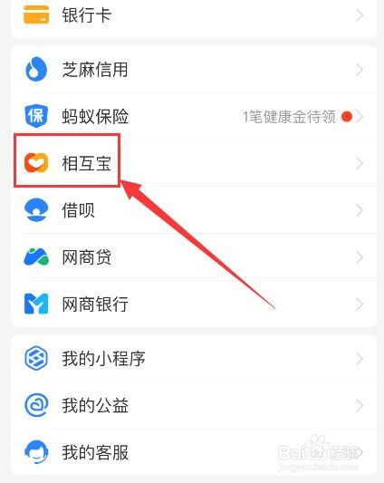 支付宝中如何查看相互宝2020年度回顾