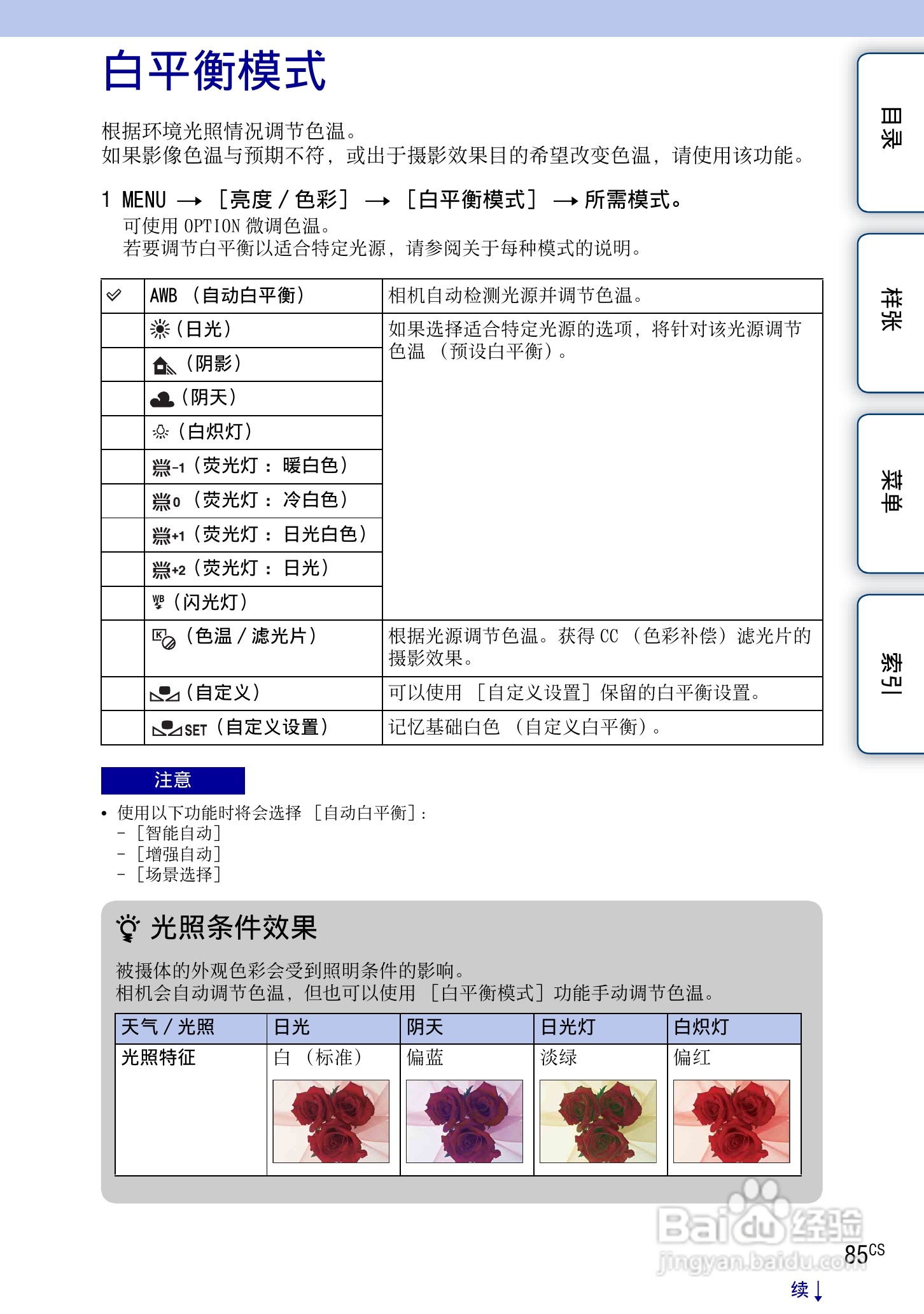 SONY索尼 NEX-3N数码相机(α手册)说明书:[9]