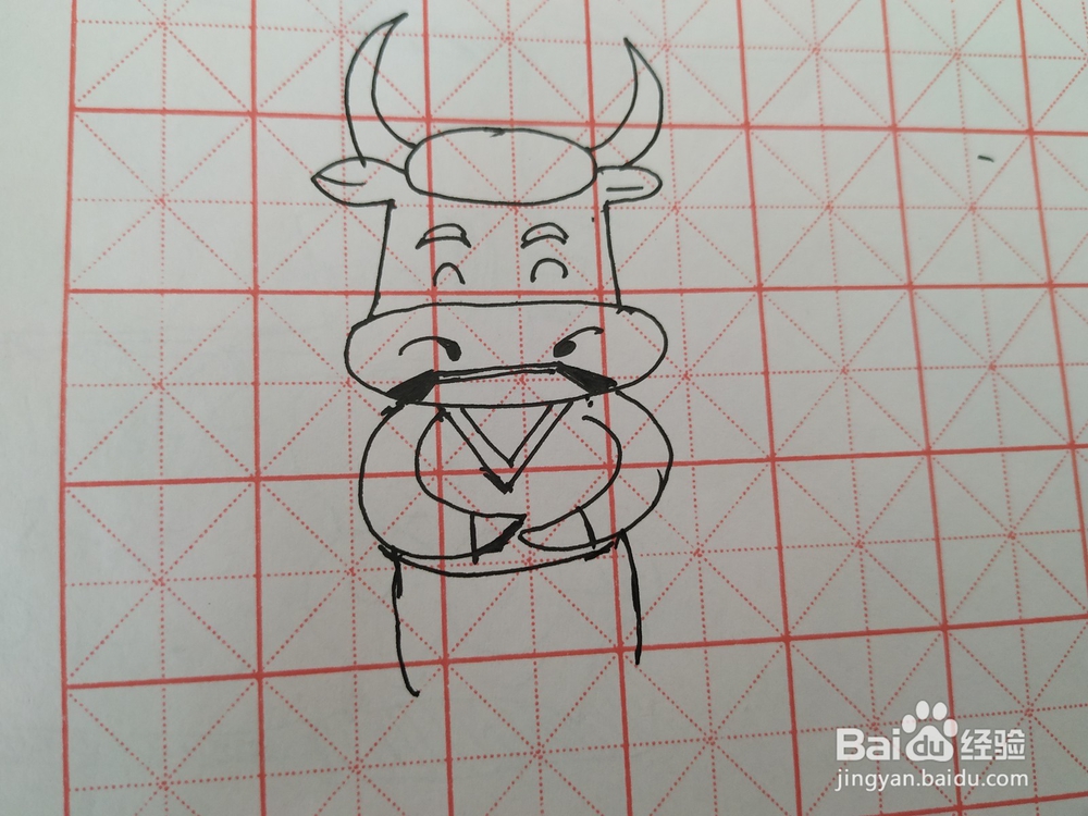 卡通奶牛简笔画怎么画？怎么画奶牛？