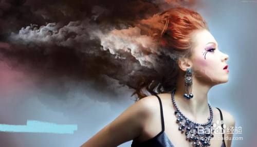 PS:给数码人像添加层次感的云层效果