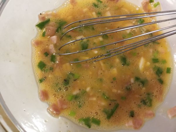 香葱培根鸡蛋饼