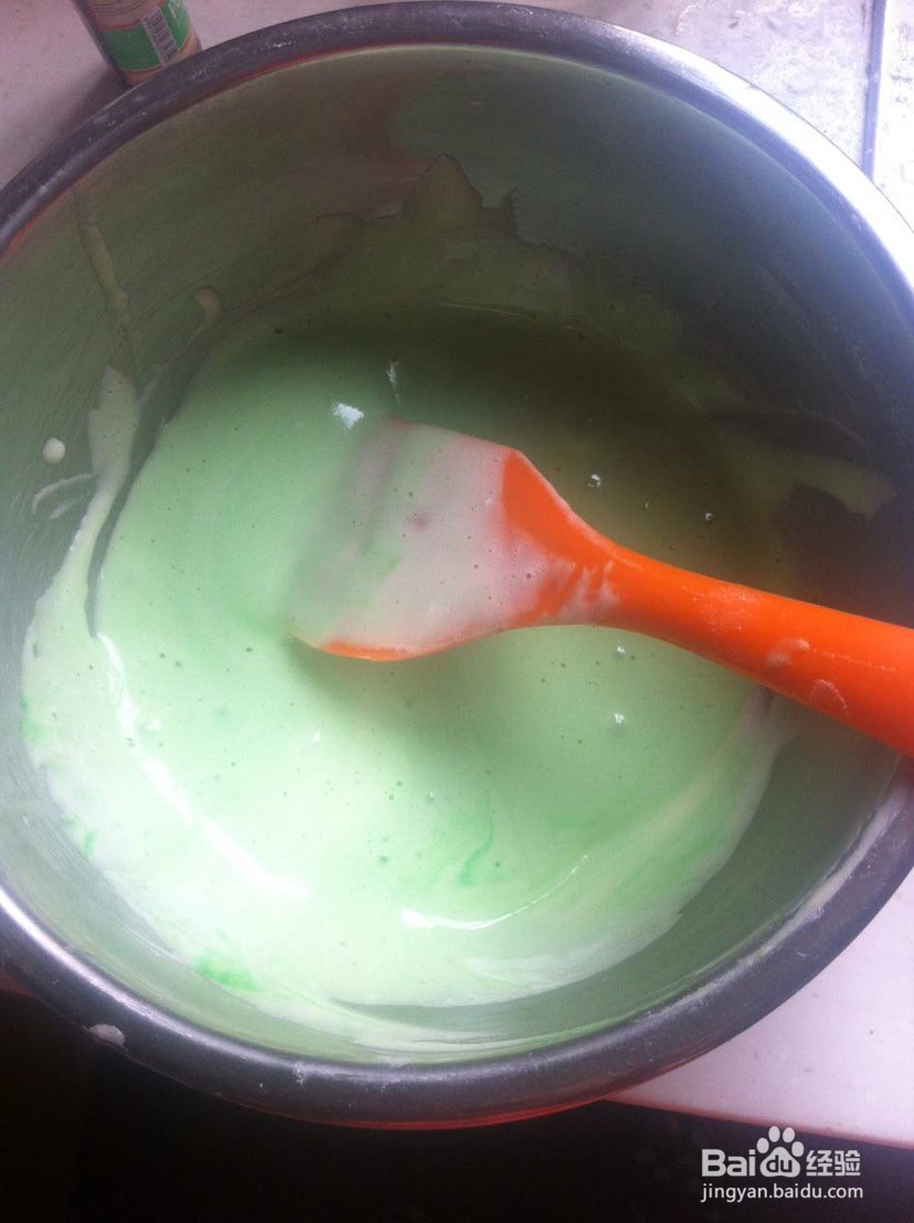 三色长崎蛋糕的做法