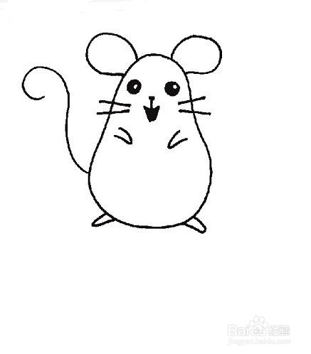 小白鼠简笔画图片