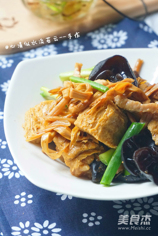 肉丝烧冻豆腐