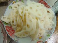 青椒肉片炒脆藕