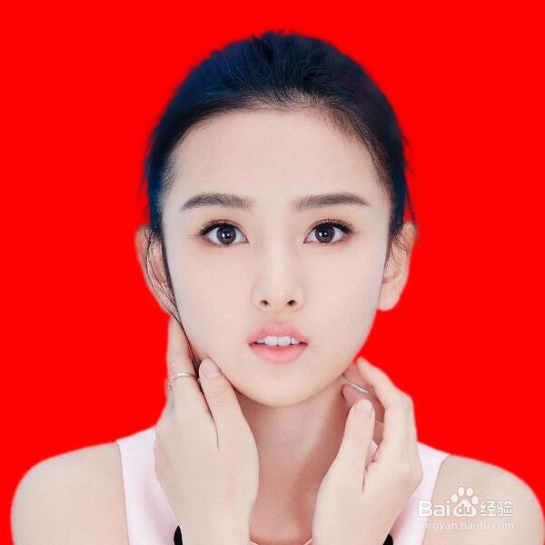 PS高效更换证件照背景