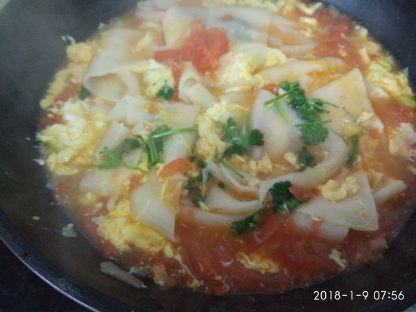 虾油西红柿鸡蛋面早餐