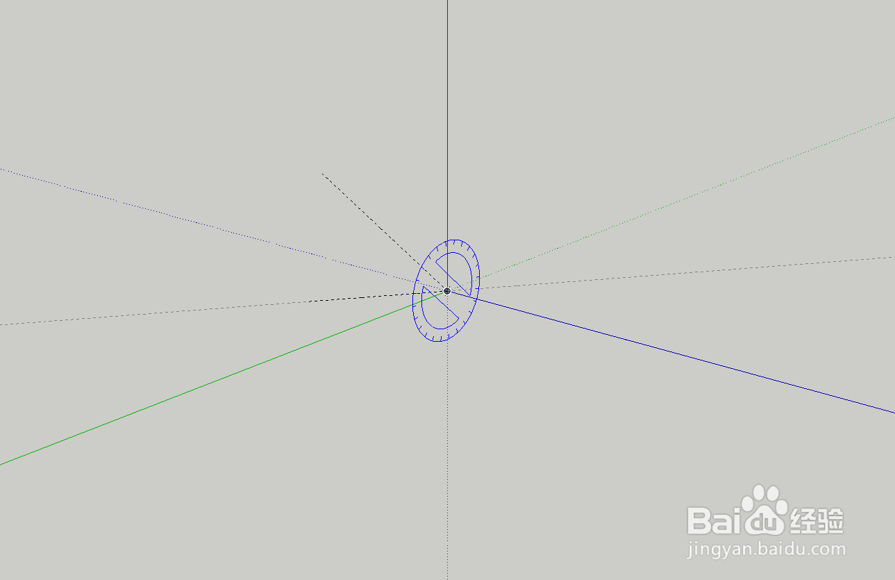 草图大师如何测量角度并创造参考线呢？