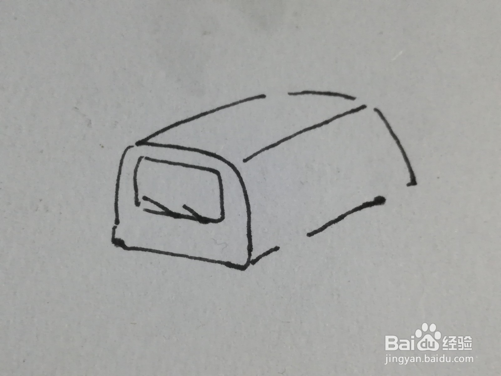 怎么画面包汽车