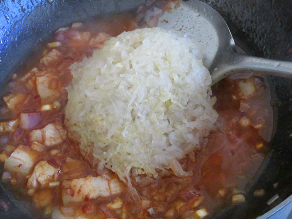 韩式酸菜炒年糕