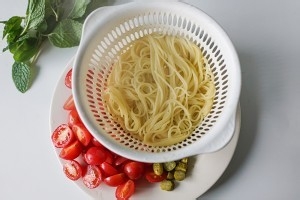 培根酸豆薄荷天使面的做法