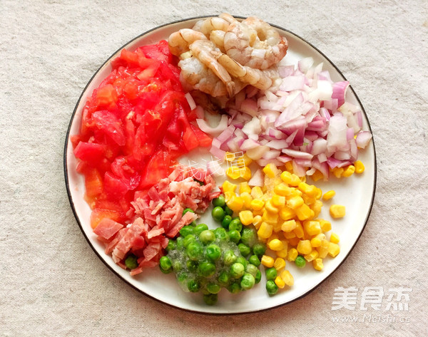 鲜虾什锦饭的做法
