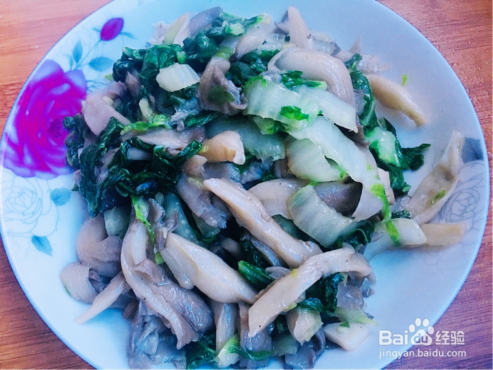 心心念念的蘑菇炒青菜