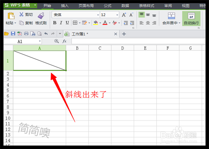 Excel中怎样绘制斜线表头?