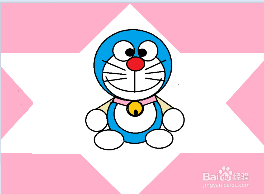 用画图软件画机器猫