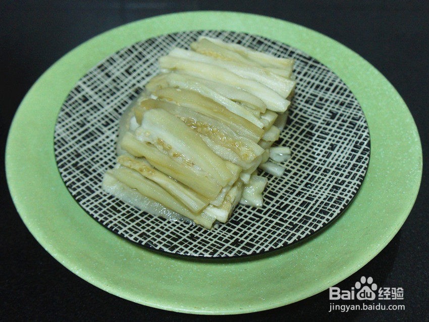 蒜泥茄条——清蒸
