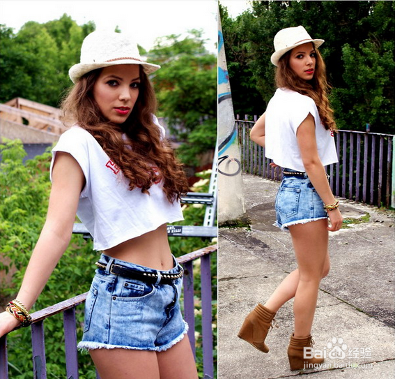 阳光系俏美妞 甜美示范四类夏日潮装