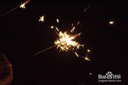 仙女棒烟花拍照技巧 百度经验