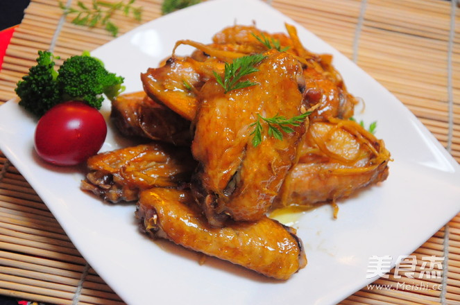 姜丝蜜汁鸡翅