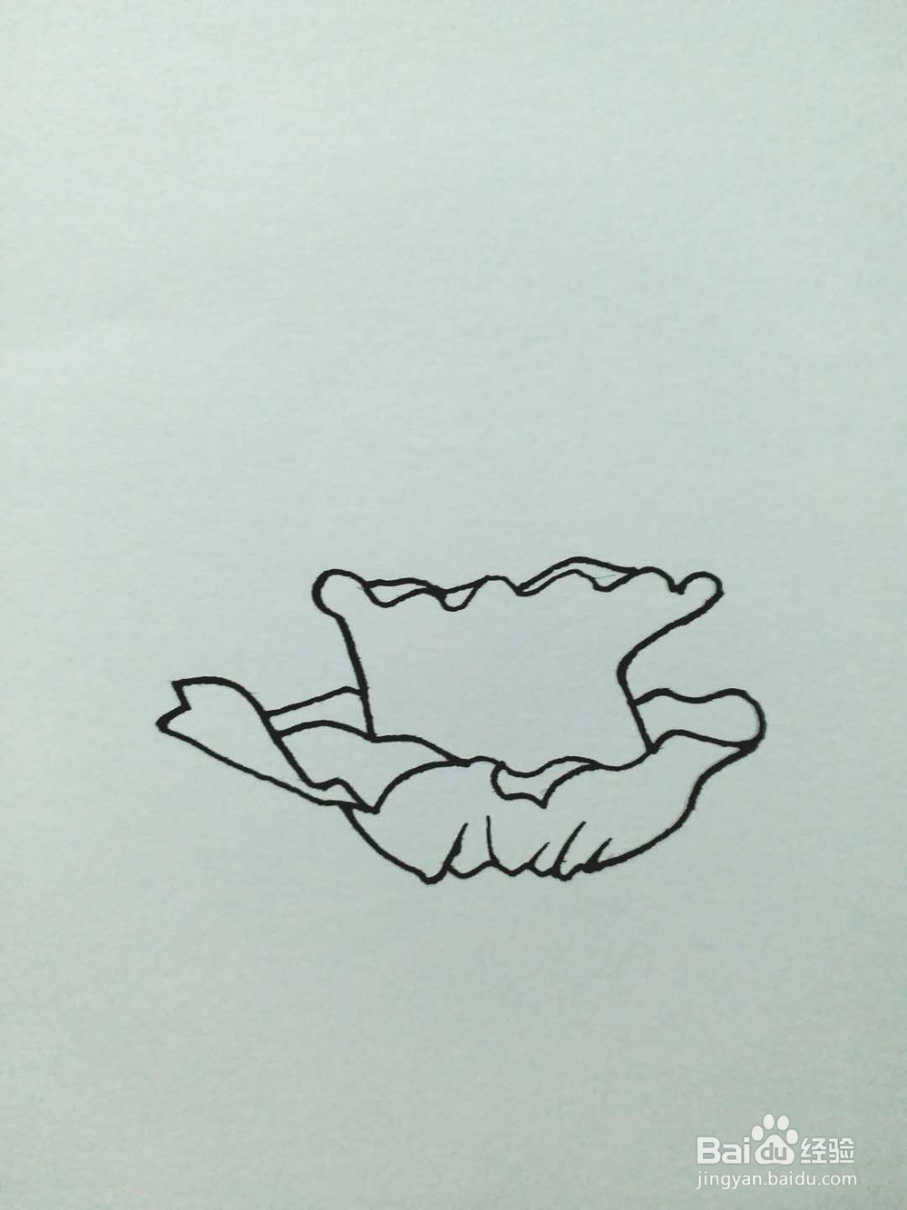 盆景的简笔画法1