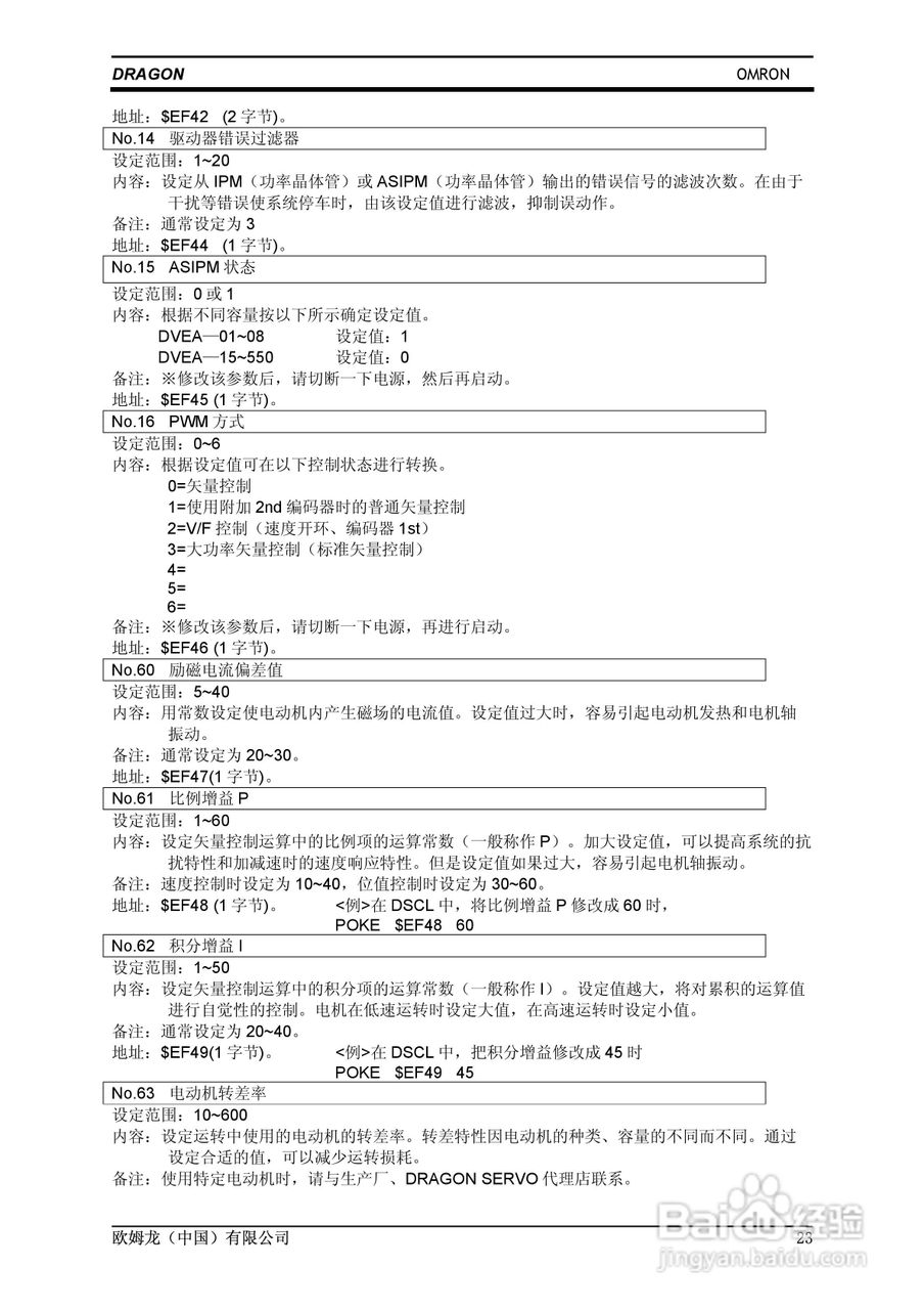 欧姆龙 SERVO鼠笼式电机变频伺服控制器操作手册:[3]