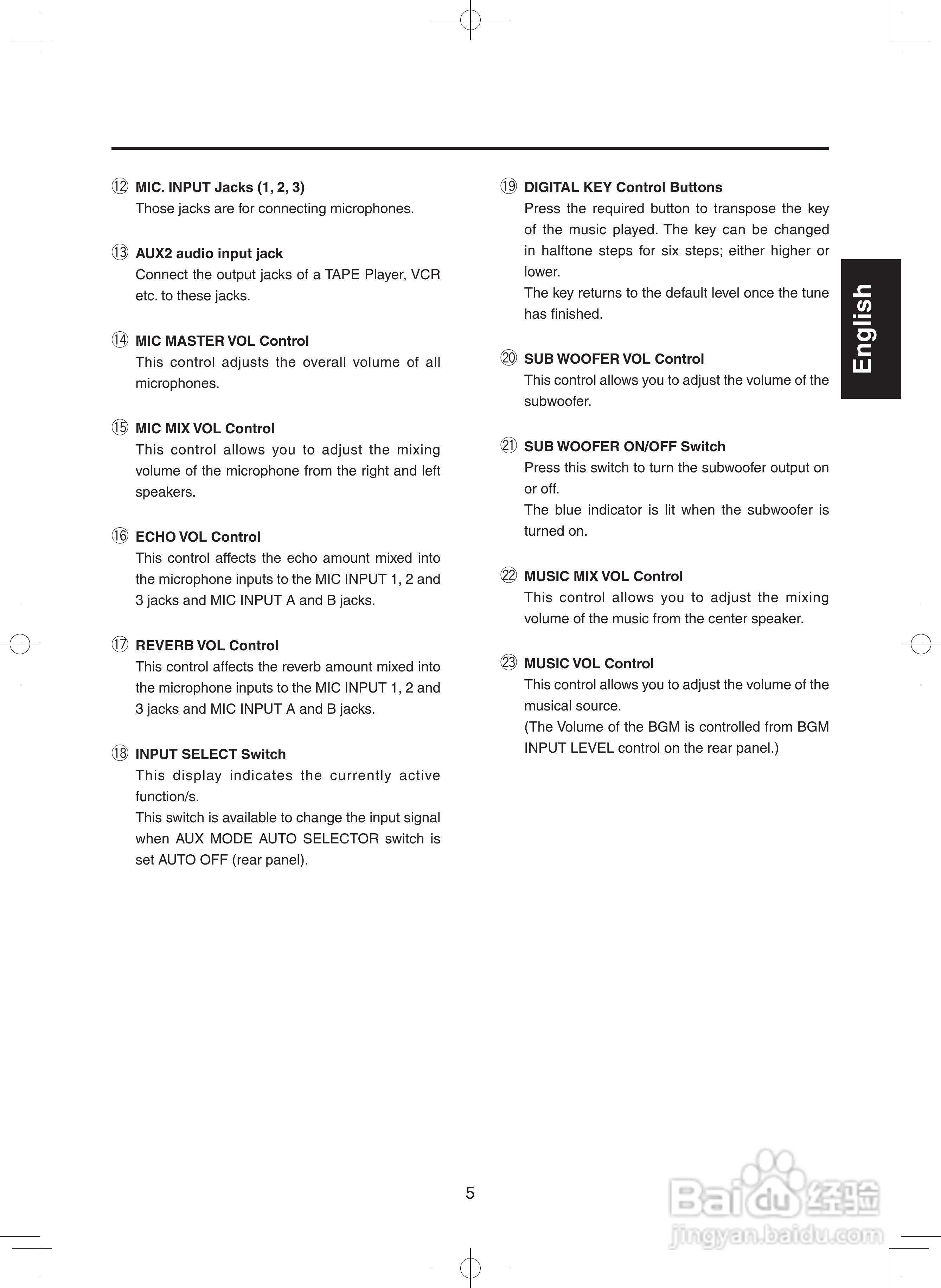 marantz MZK88卡拉ok数码放大器使用说明书:[3]