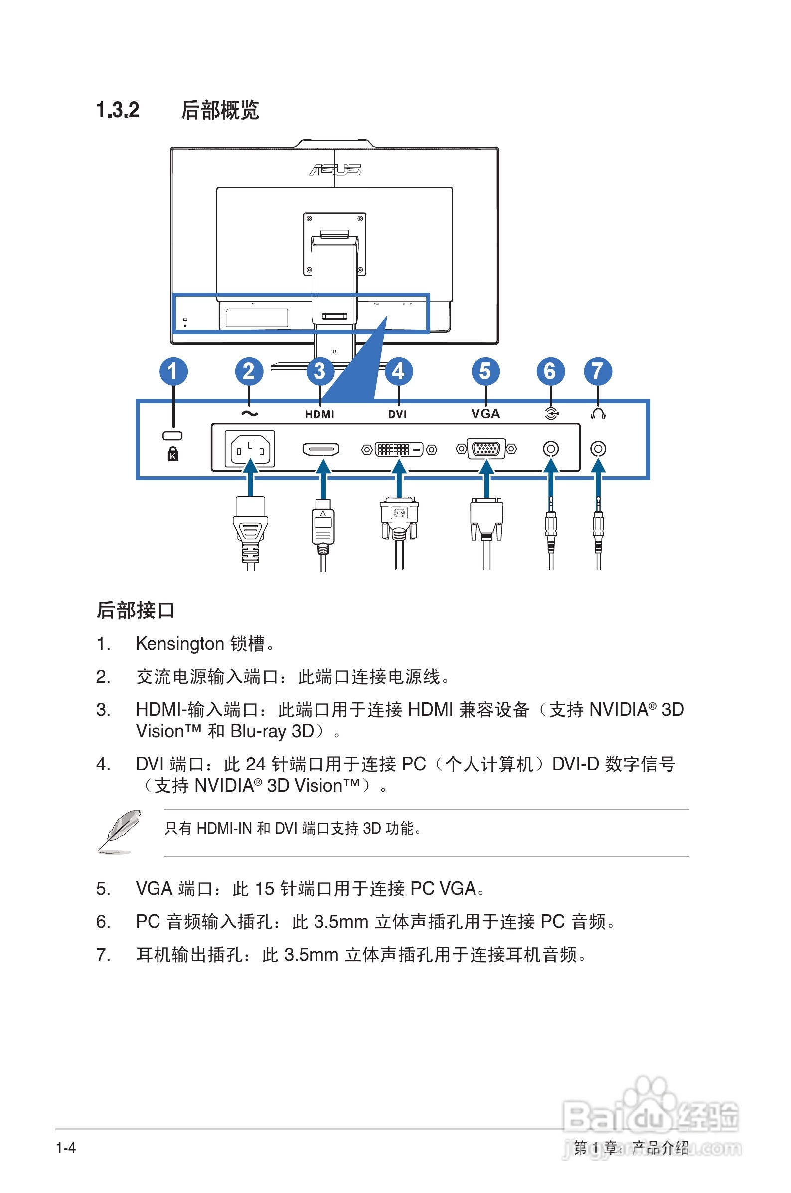 华硕VG278H-C液晶显示器使用说明书:[1]