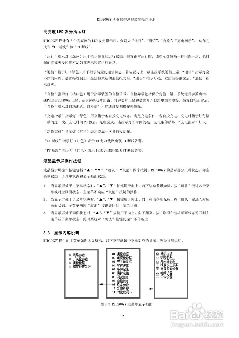 RID200ZY所变保护测控装置操作手册:[1]
