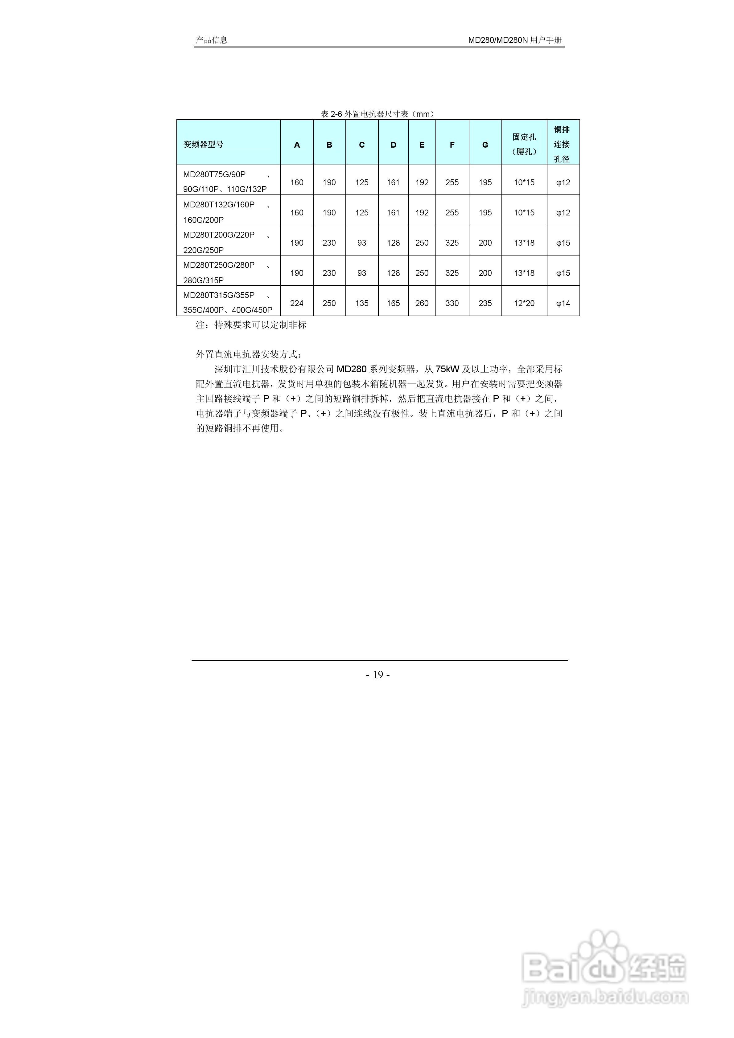 汇川MD280NT55G/75P变频器用户手册:[3]