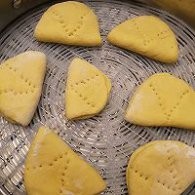 自制南瓜荷叶饼