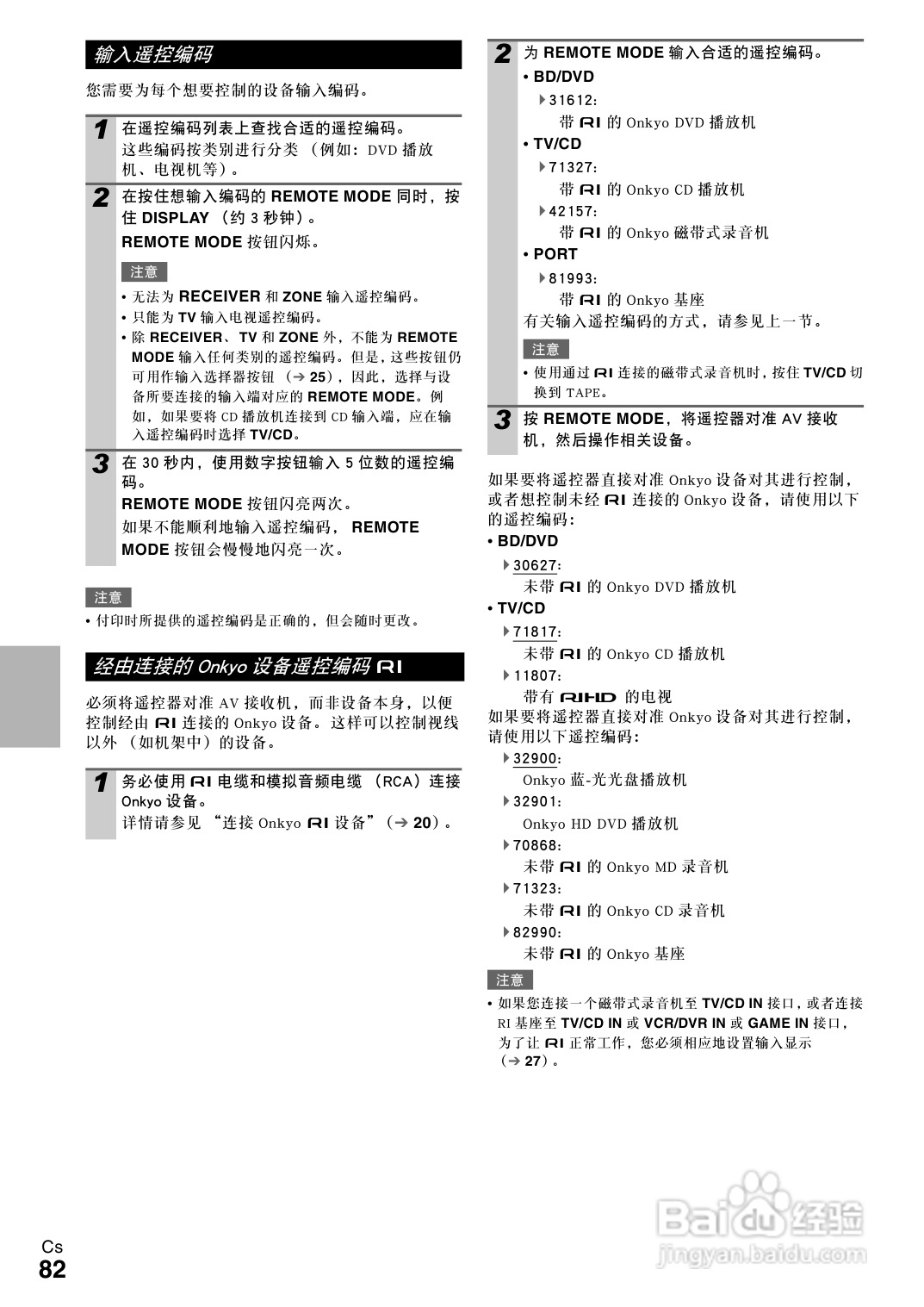 安桥TX-NR808接收机使用说明书:[5]
