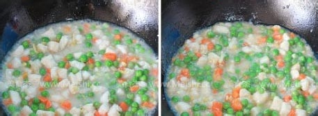 豌豆炒鱼丁的做法