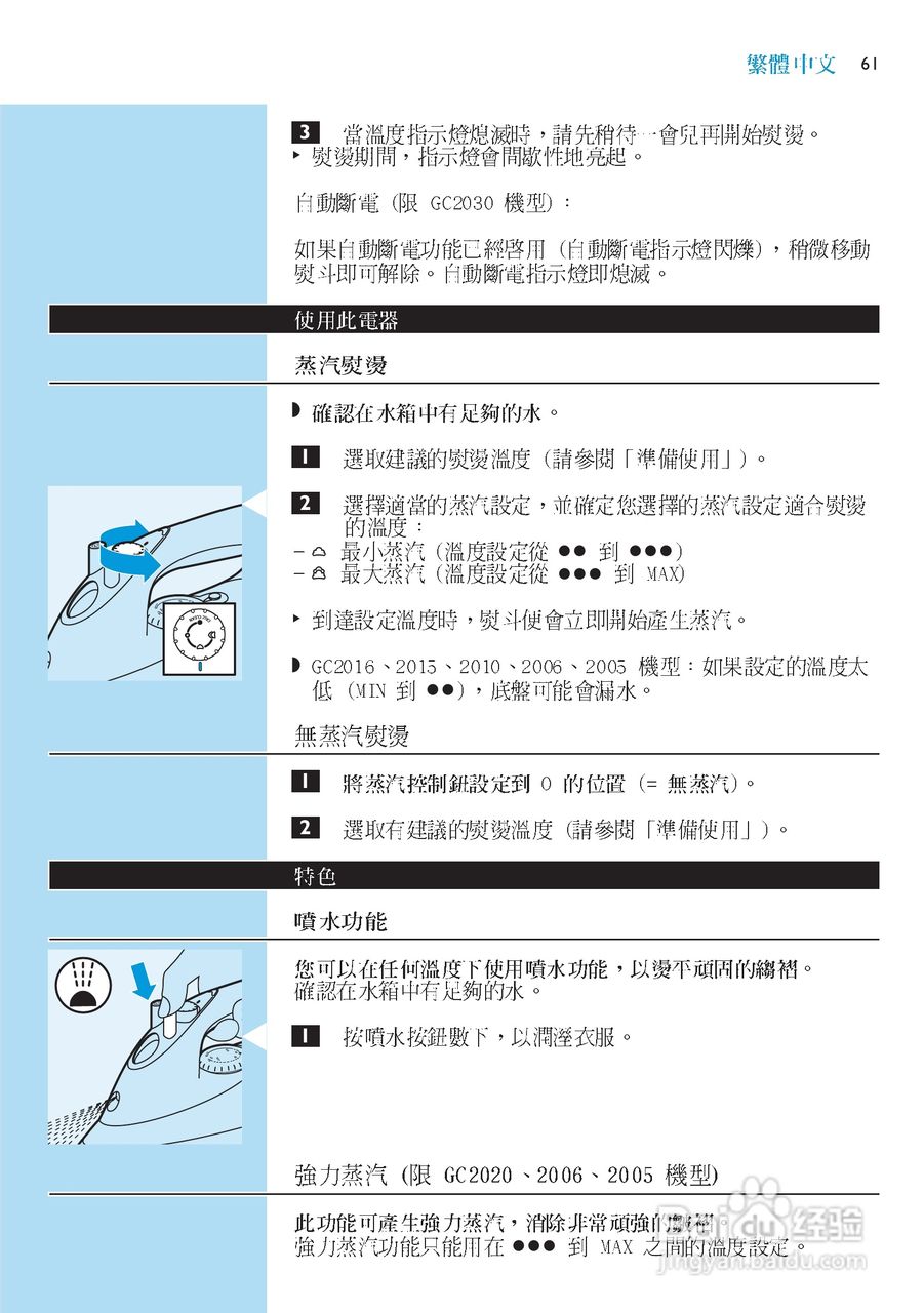 PHILIPS GC2006电熨斗使用说明书:[7]