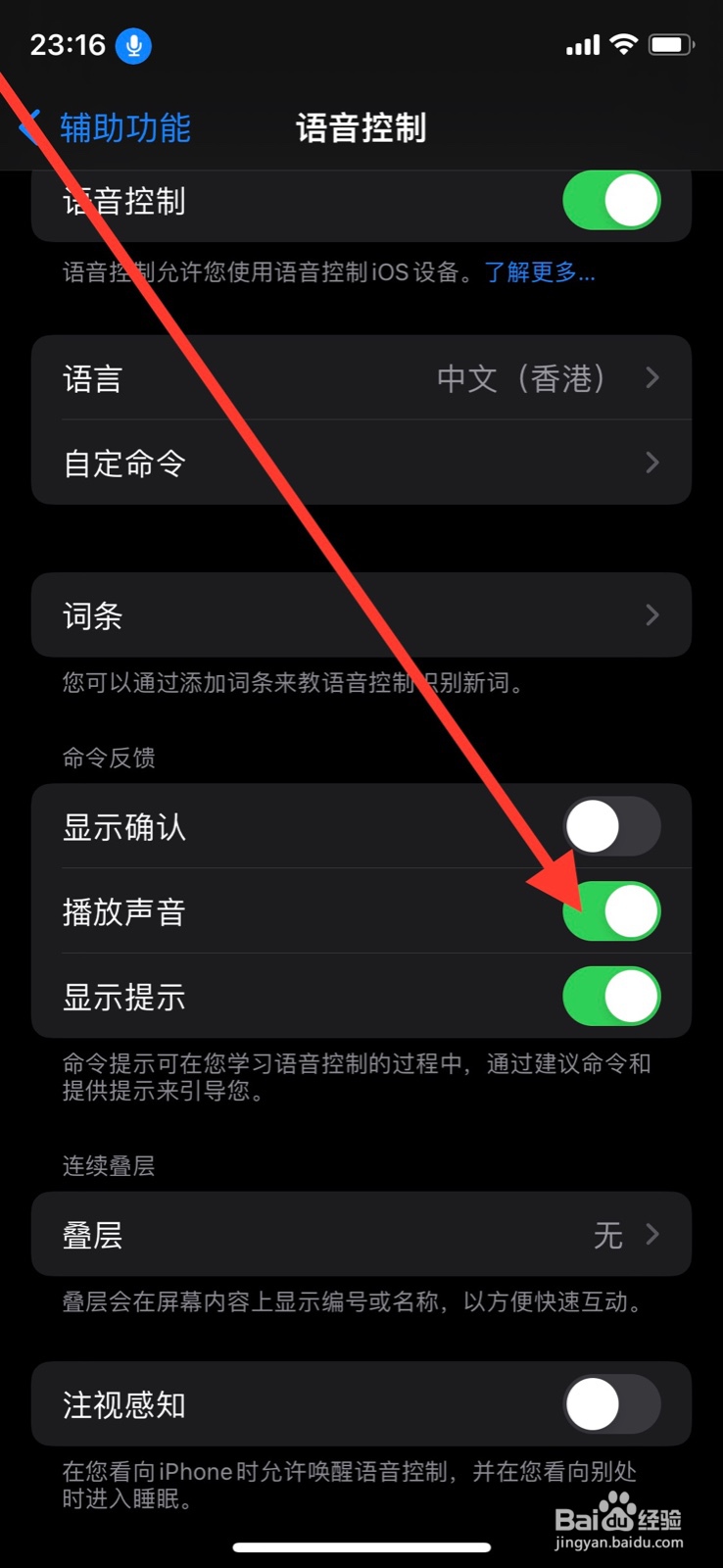 iPhone语音控制怎么关闭播放声音