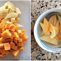 自制蜜桃苹果思慕雪