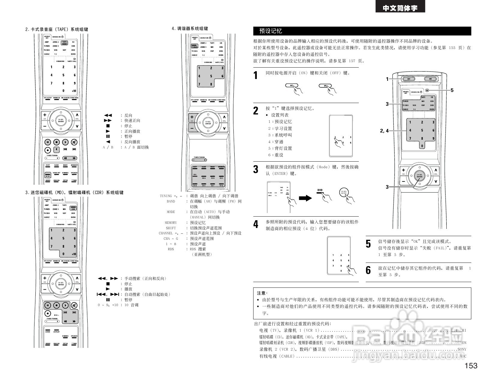 DENON AVR-3805收音环绕扩音机操作说明书:[8]