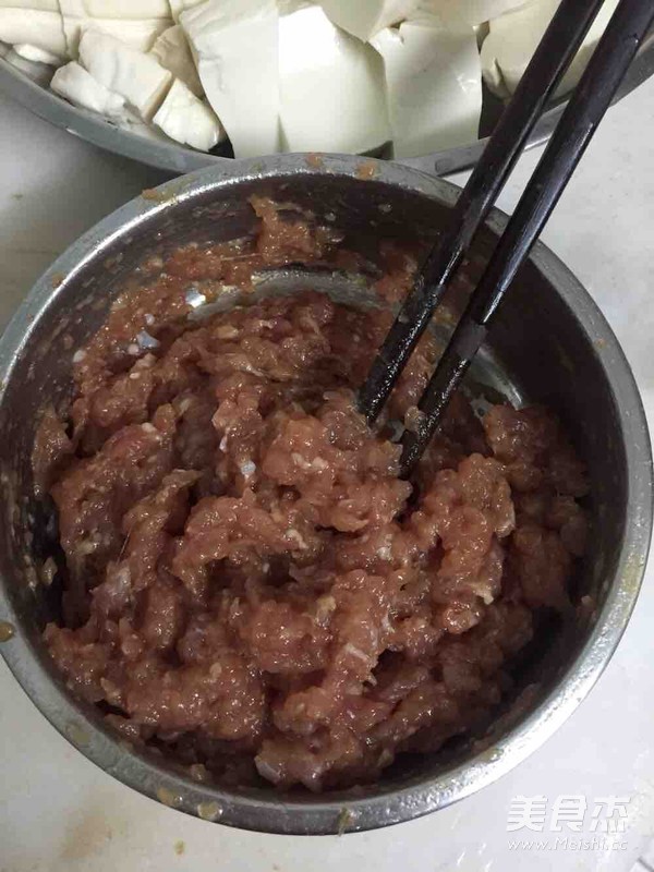 彩蔬肉末嫩豆腐