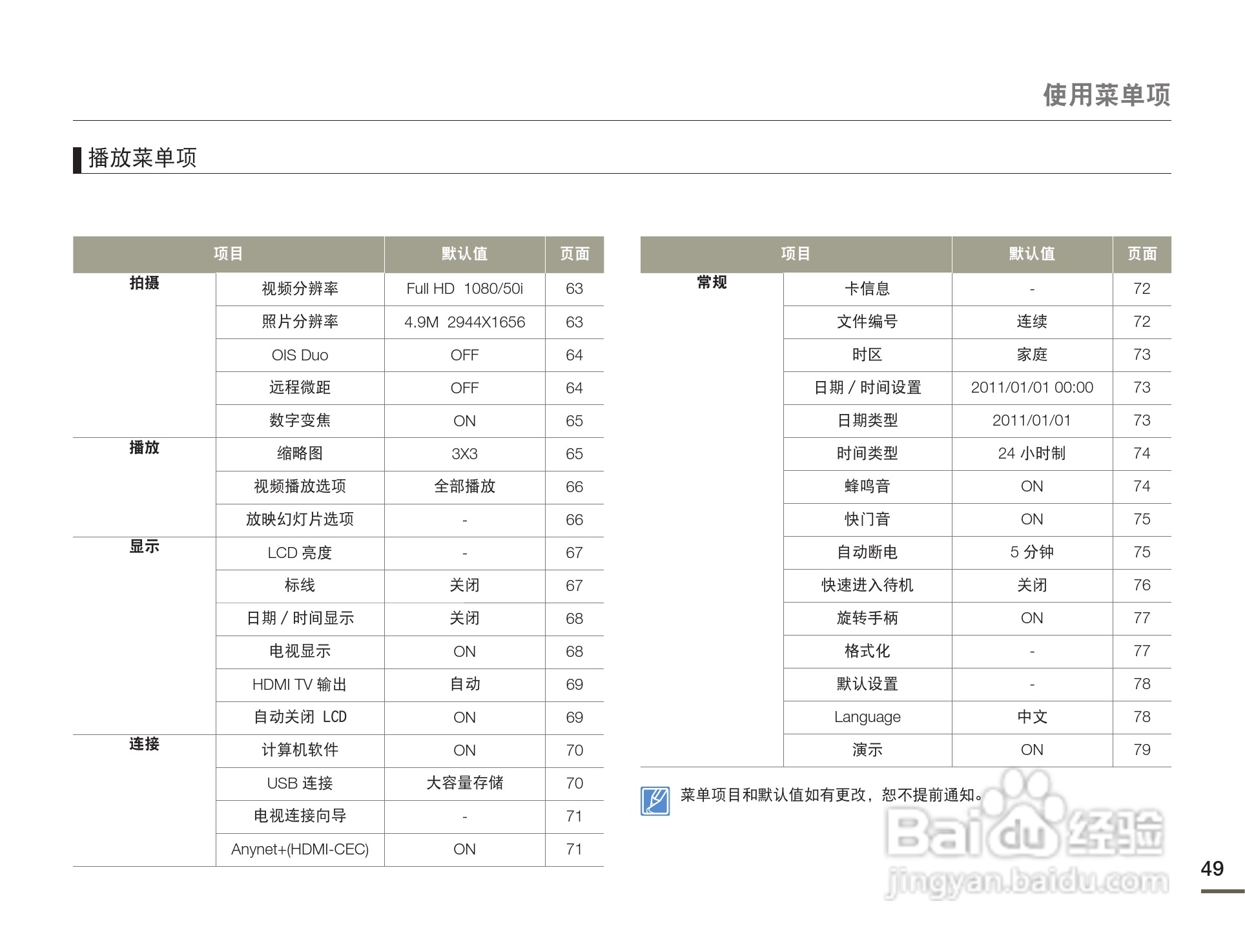 三星HMX-Q130PP数码摄像机使用说明书:[5]