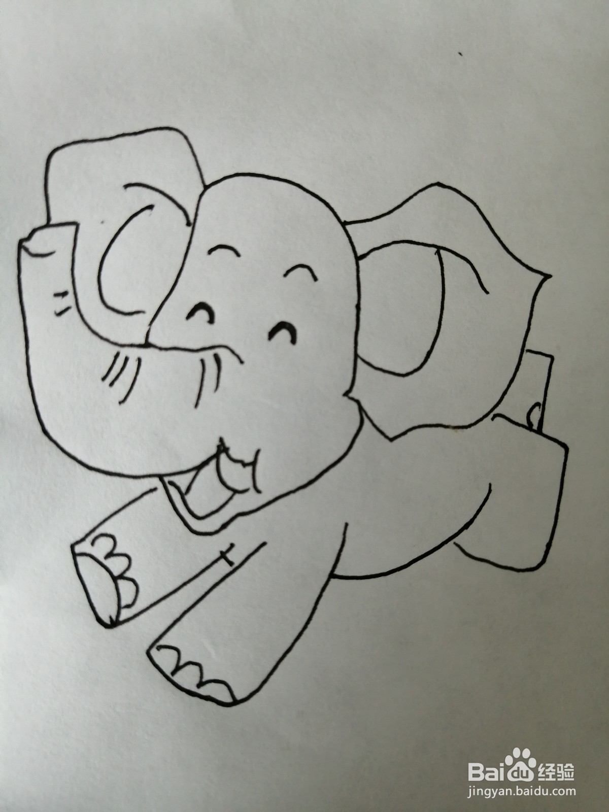 大象简笔画怎么画