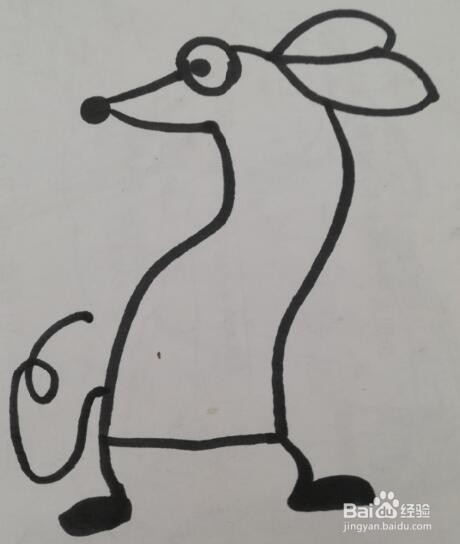 小老鼠的画法 小老鼠的简笔画