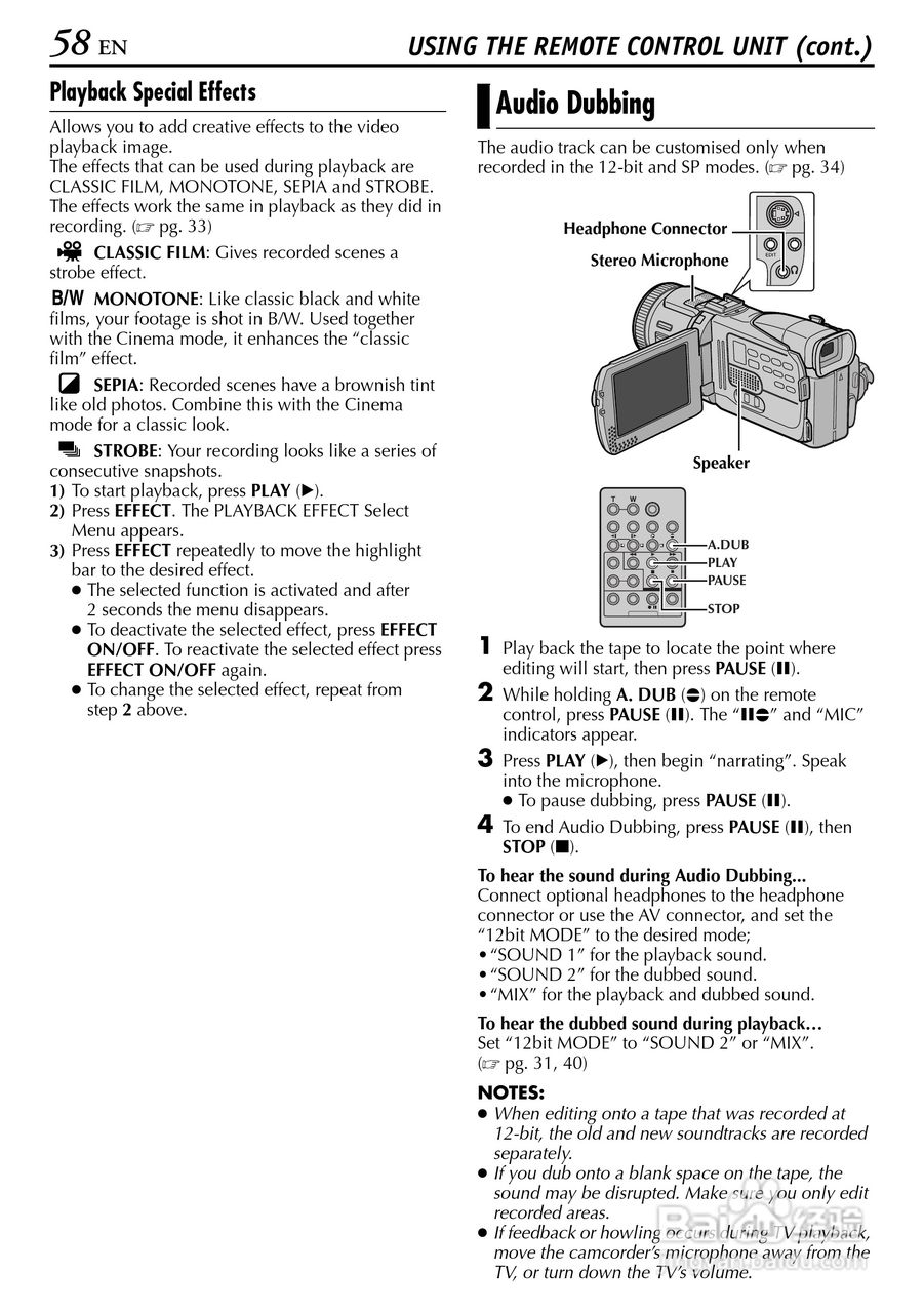 JVC GR-DV4000摄像机说明书:[6]