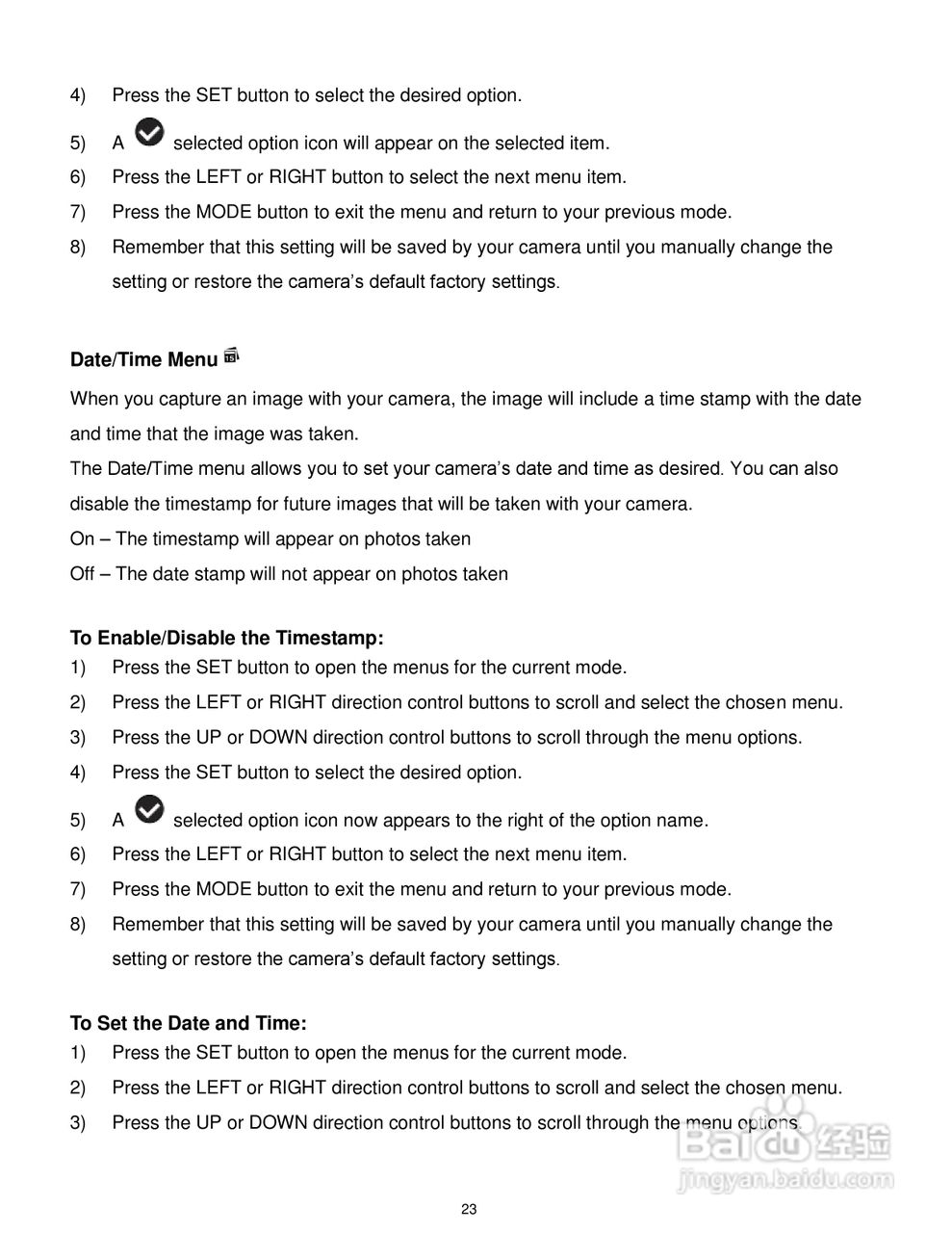 威达ViviCam T327数码相机使用说明书:[3]