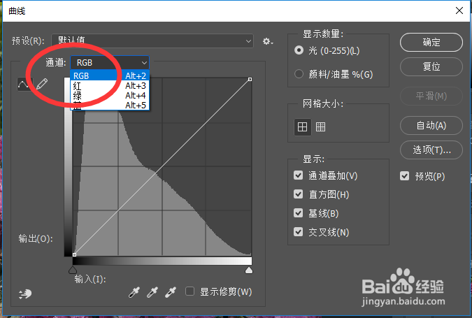 PS中曲线怎么调整