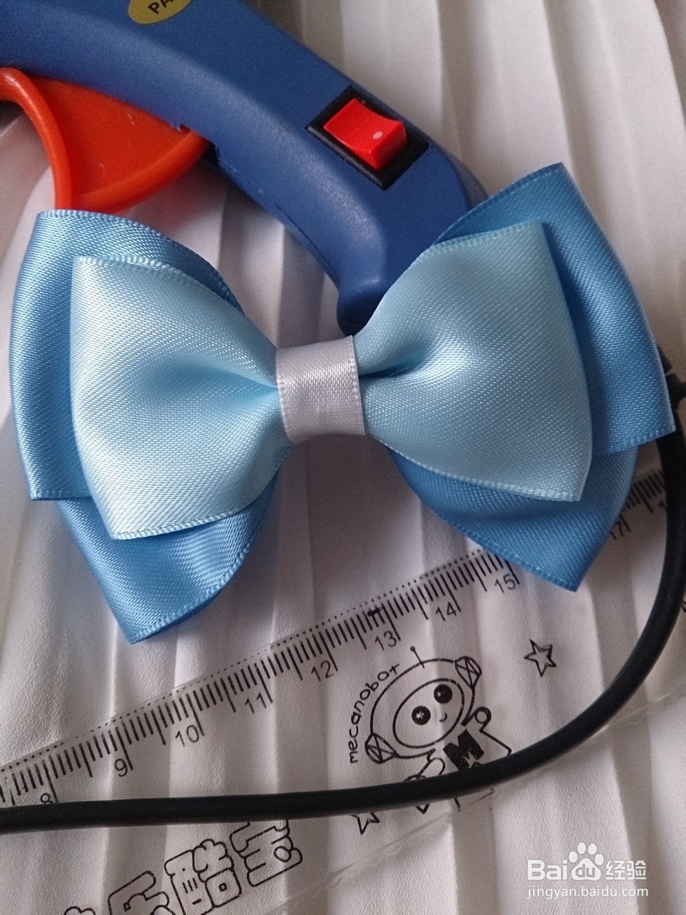 手工发饰蝴蝶结基础三