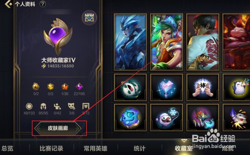 英雄联盟手游如何查看皮肤画廊
