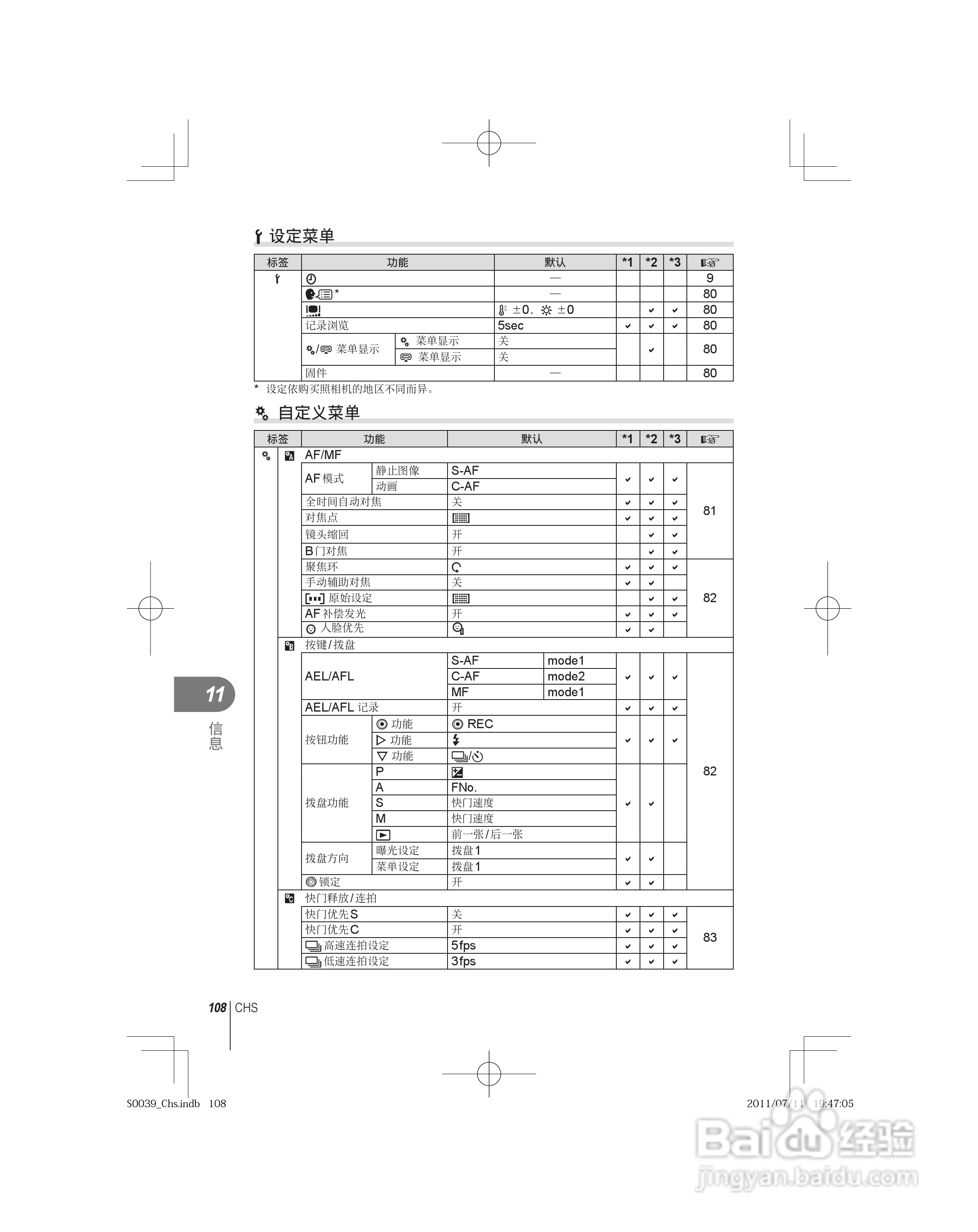 奥林巴斯E-PM1数码照相机使用说明书:[11]