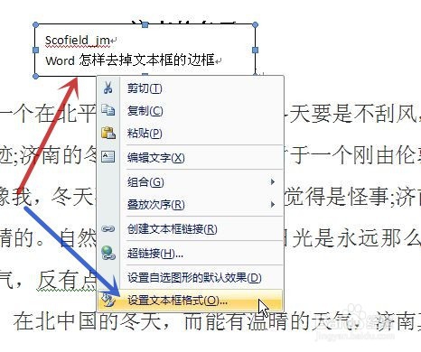 word怎样去掉文本框的边框（两种方法）